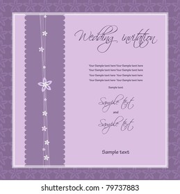 Wedding invitation, vector