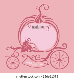 Wedding invitation vector design.