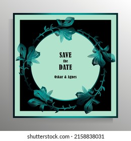 Einladung Hochzeit, Vektordesign-Vorlage.
