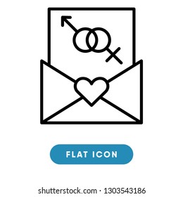 Wedding invitation vector icon
