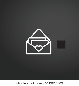 Wedding Invitation vector icon. Wedding Invitation concept stroke symbol design. Thin graphic elements vector illustration, outline pattern for your web site design, logo, UI. EPS 10.