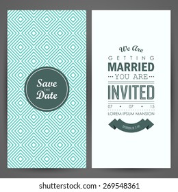 Wedding invitation. Vector illustration