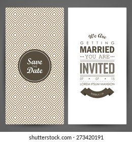 Wedding invitation. Vector illustration