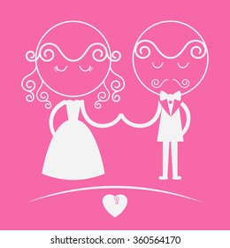 wedding invitation Vector illustration