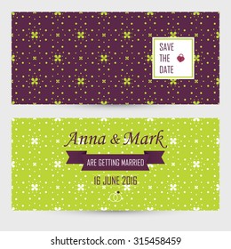 Wedding invitation. Vector illustration. Save The Date