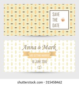 Wedding invitation. Vector illustration. Save The Date