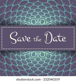 Wedding invitation. Vintage decorative elements. Oriental pattern, vector illustration.  Islam, Arabic, Indian, turkish, pakistan, chinese, ottoman motifs