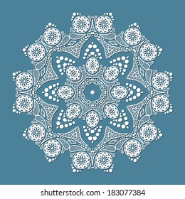 Wedding invitation. Vintage lace vector design realistic 