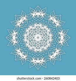 Wedding invitation. Vintage lace vector design