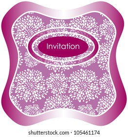 wedding invitation. vintage style