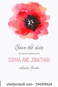 Wedding  invitation watercolor