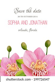 Wedding invitation watercolor