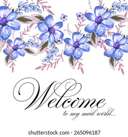 Wedding invitation "welcome to my mad world"