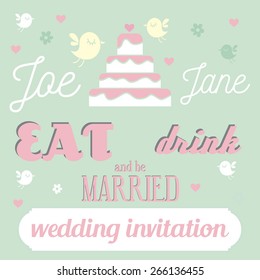 Wedding invitation for you happiness day
