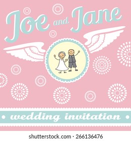 Wedding invitation for you happiness day