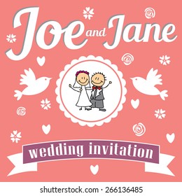 Wedding invitation for you happiness day