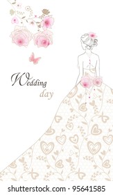 Wedding invitation/congratulations card.