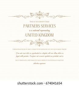 Wedding invitations, advertising or other design and place for text. Vector illustration. 