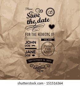 Wedding invitations badges