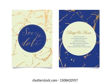 wedding invitations with modern color and elegant