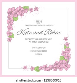 WEDDING INVITE Wedding Vector Illustration Set for Print, Invitation, Greeting, Decoration, Congratulation