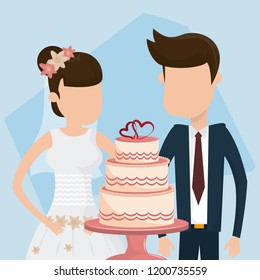Wedding just married card