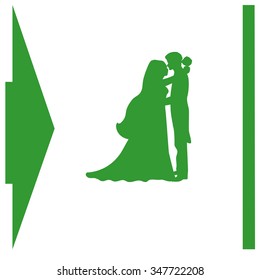 Wedding. Just Married. Vector icon