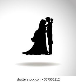 Wedding. Just Married. Vector icon