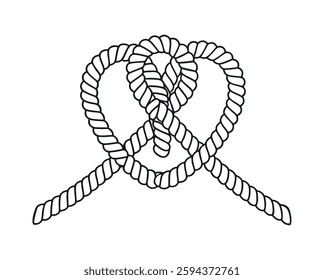 Wedding Knot Rope design for stylish decoration