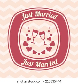 wedding label design ,vector illustration