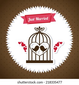 wedding label design ,vector illustration