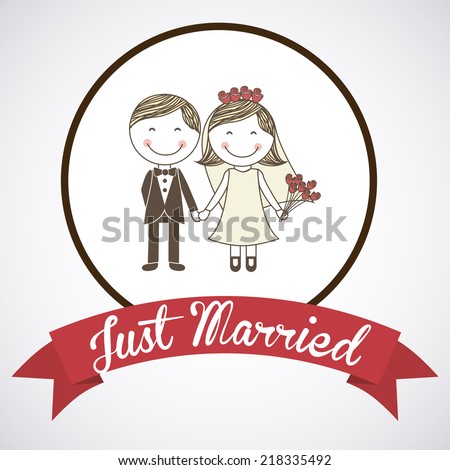 wedding label design vector illustration stock vector royalty free