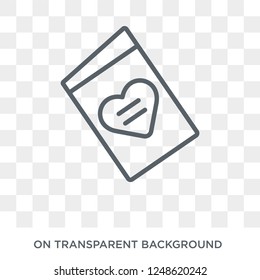 wedding Letter icon. wedding Letter design concept from Wedding and love collection. Simple element vector illustration on transparent background.