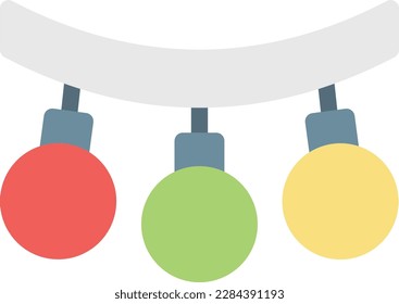 luces de boda Ilustración vectorial en un fondo transparente.Símbolos de calidad premium. Icono de vector de color de línea para concepto y diseño gráfico.