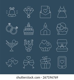 wedding line icon