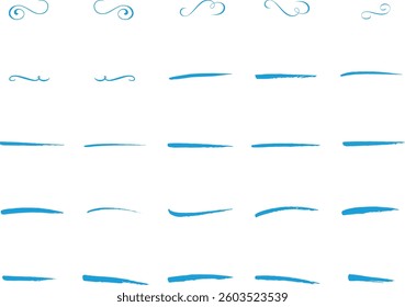Wedding lines and flower vector