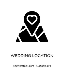 Wedding Location icon. Wedding Location symbol design from Wedding and love collection. Simple element vector illustration on white background.