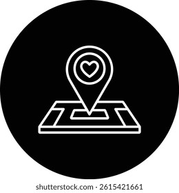 Wedding Location vector icon. Can be used for printing, mobile and web applications.