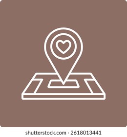 Wedding Location vector icon. Can be used for printing, mobile and web applications.
