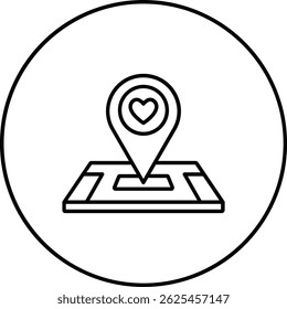 Wedding Location vector icon. Can be used for printing, mobile and web applications.