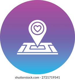 Wedding Location vector icon. Can be used for printing, mobile and web applications.