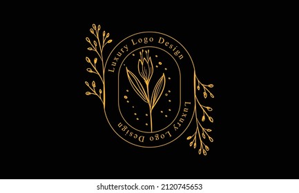 Hochzeitslogo, botanische rustikale, trendige Vektorgrafik Blumenlogo für Hochzeitseinladung, RSVP, Dankeschön Karten, speichern Sie die Datumskarte, Vektorgrafik.