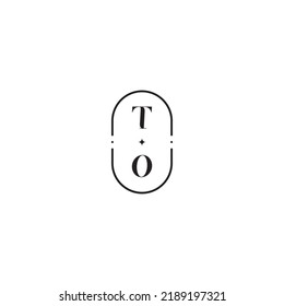 TO wedding logo concept in high quality professional design that will print well across any print media
