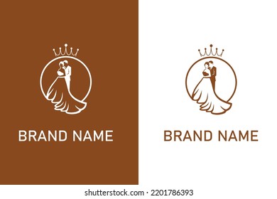 logotipo de boda, icono de un par de anillos