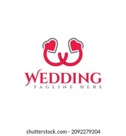 wedding logo design concept wedding service logo template wedding ring logo free vector stock