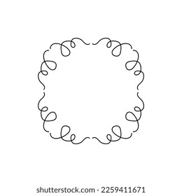 Logo de la boda. Marcos florales minimalistas. Bordes de contorno botánico vectorial. placa botánica