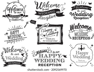 Wedding Logo Set
Wedding Welcome Board Logo