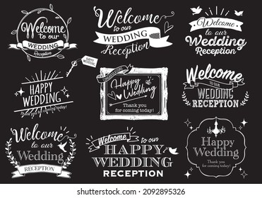 Wedding Logo Set
Wedding Welcome Board Logo