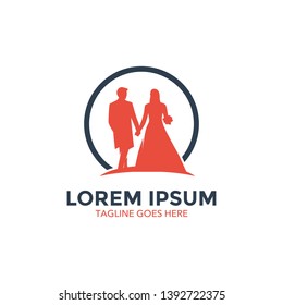 WEDDING LOGO VECTOR, HAPPY WEDDING