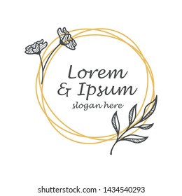 Wedding logos, hand drawn elegant, delicate monogram collection